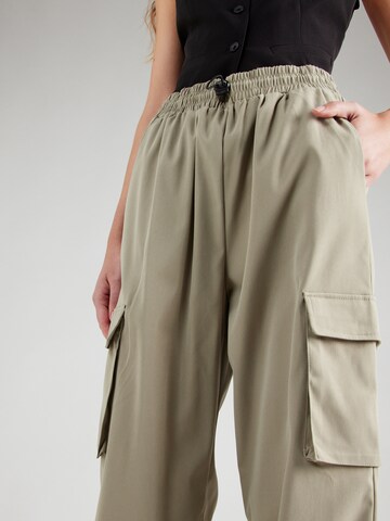 ONLY Wide leg Cargobroek 'CASHI' in Groen