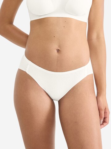 SLOGGI Slip ' Blue ZERO Feel Pure ' in Wit: voorkant