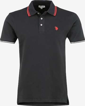 U.S. POLO ASSN. Poloshirt 'Barney' in Schwarz: predná strana