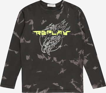 REPLAY & SONS T-shirt i svart: framsida