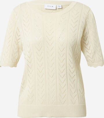 Pull-over VILA en beige : devant