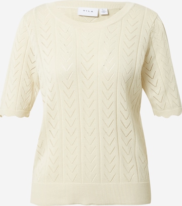 VILA Sweater in Beige: front