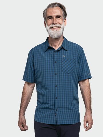 Coupe regular Chemise fonctionnelle 'Dalfoss' Schöffel en bleu : devant
