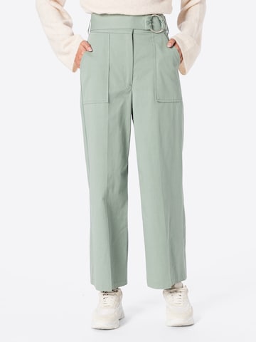 Warehouse Zvonové kalhoty Kalhoty s puky – zelená: přední strana