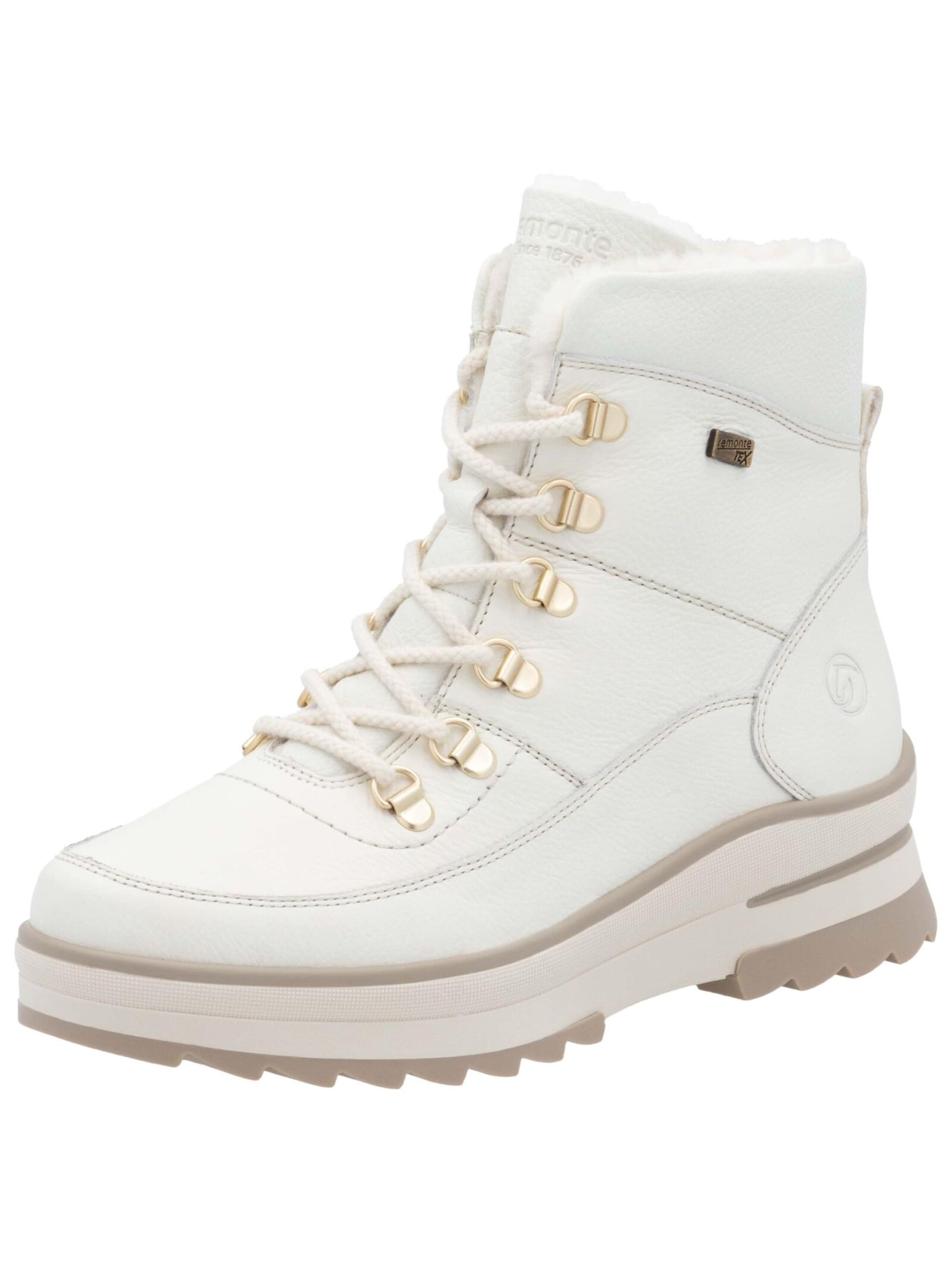 REMONTE Schnürstiefelette in Weiß: Vorderseite