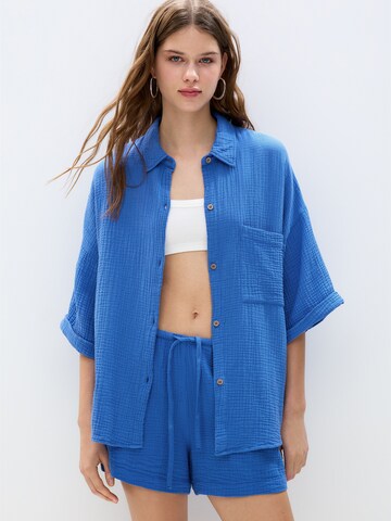 Camicia da donna di Pull&Bear in blu: frontale