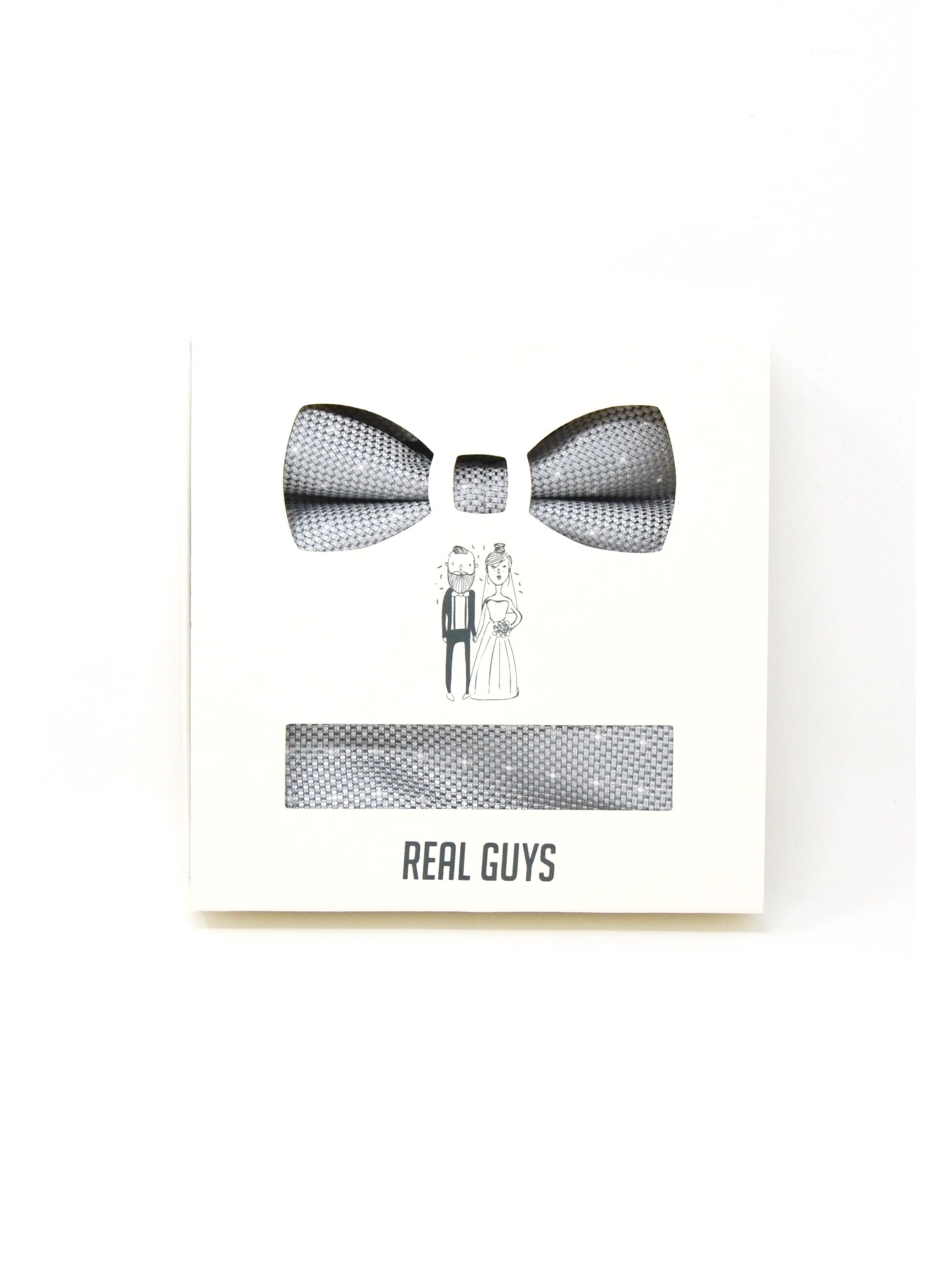 Real Guys Vlinderdasje in Grijs