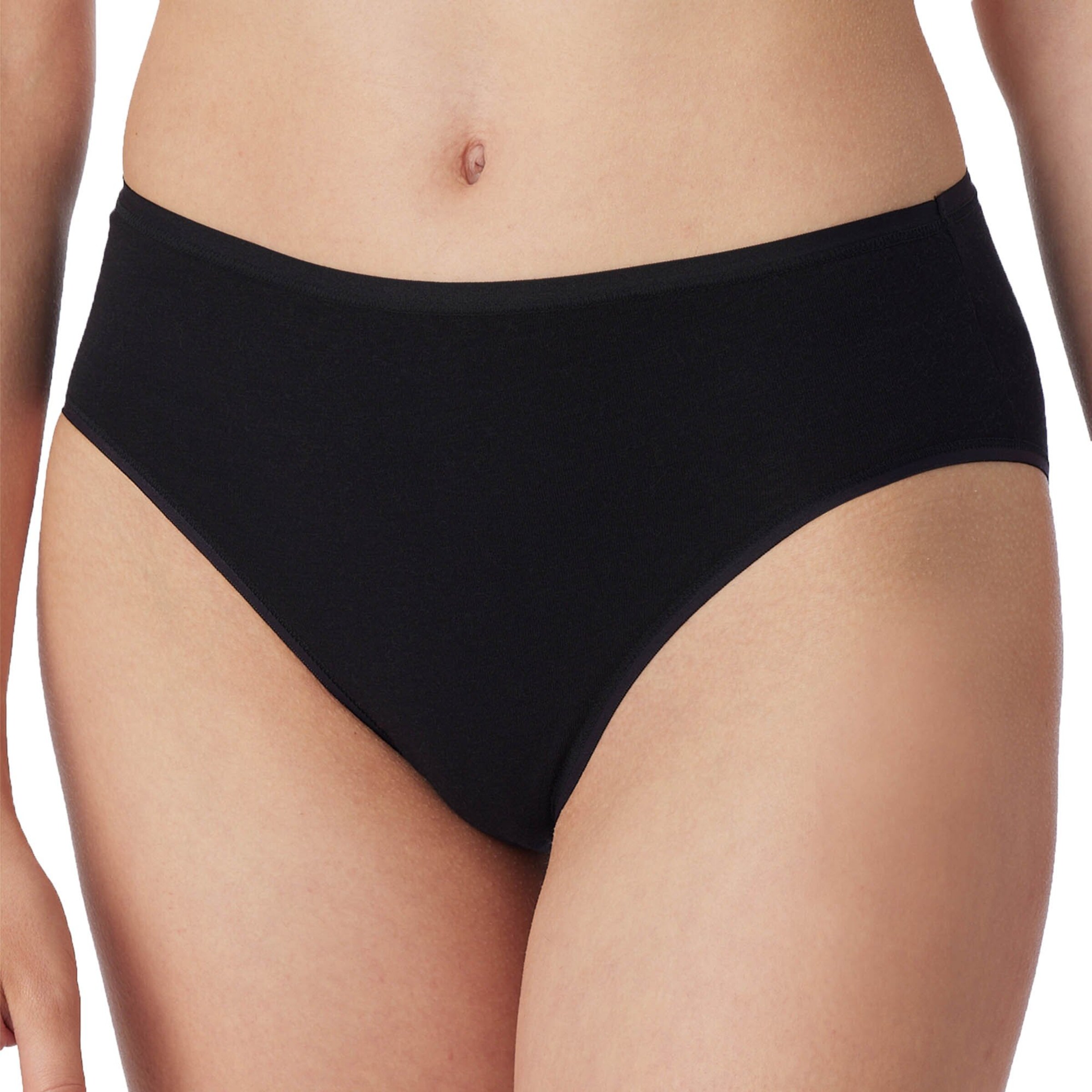 SCHIESSER Slip in Zwart: voorkant