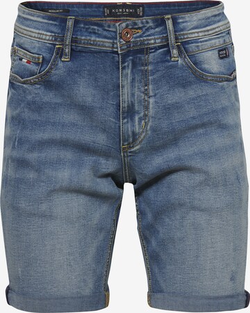 KOROSHI Regular Jeans in Blauw: voorkant