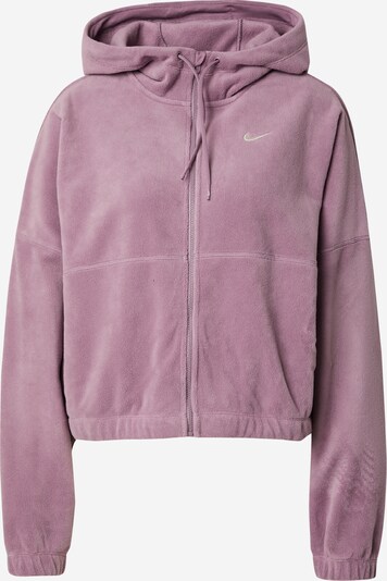 NIKE Athletic fleece jacket 'ONE' in Orchid / White, Item view