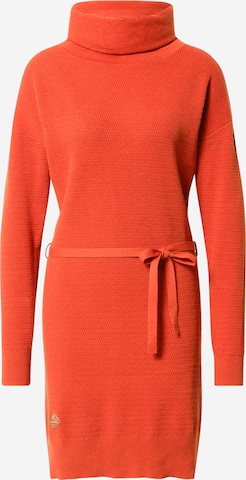 Ragwear Pletena obleka 'BABETT' | oranžna barva: sprednja stran