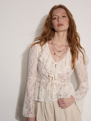 Cardigan ' ' Apricot en beige : devant