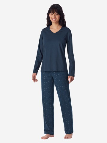 SCHIESSER Pyjama 'Casual Essentials'‌‌‌‌‌ in Blau