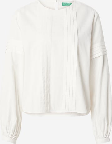 UNITED COLORS OF BENETTON Blouse in White: front