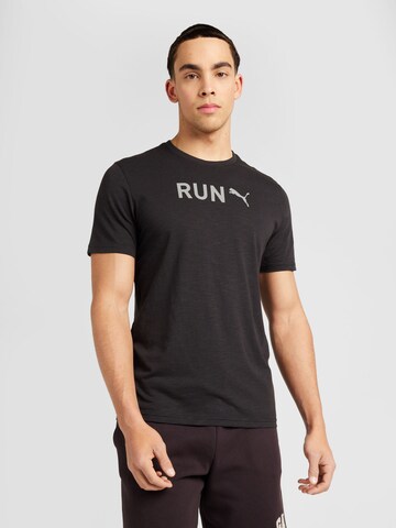 PUMA Sportshirt in Schwarz: Vorderseite