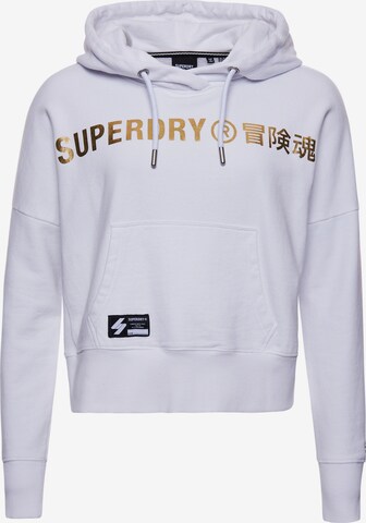 Superdry Mikina – bílá: přední strana