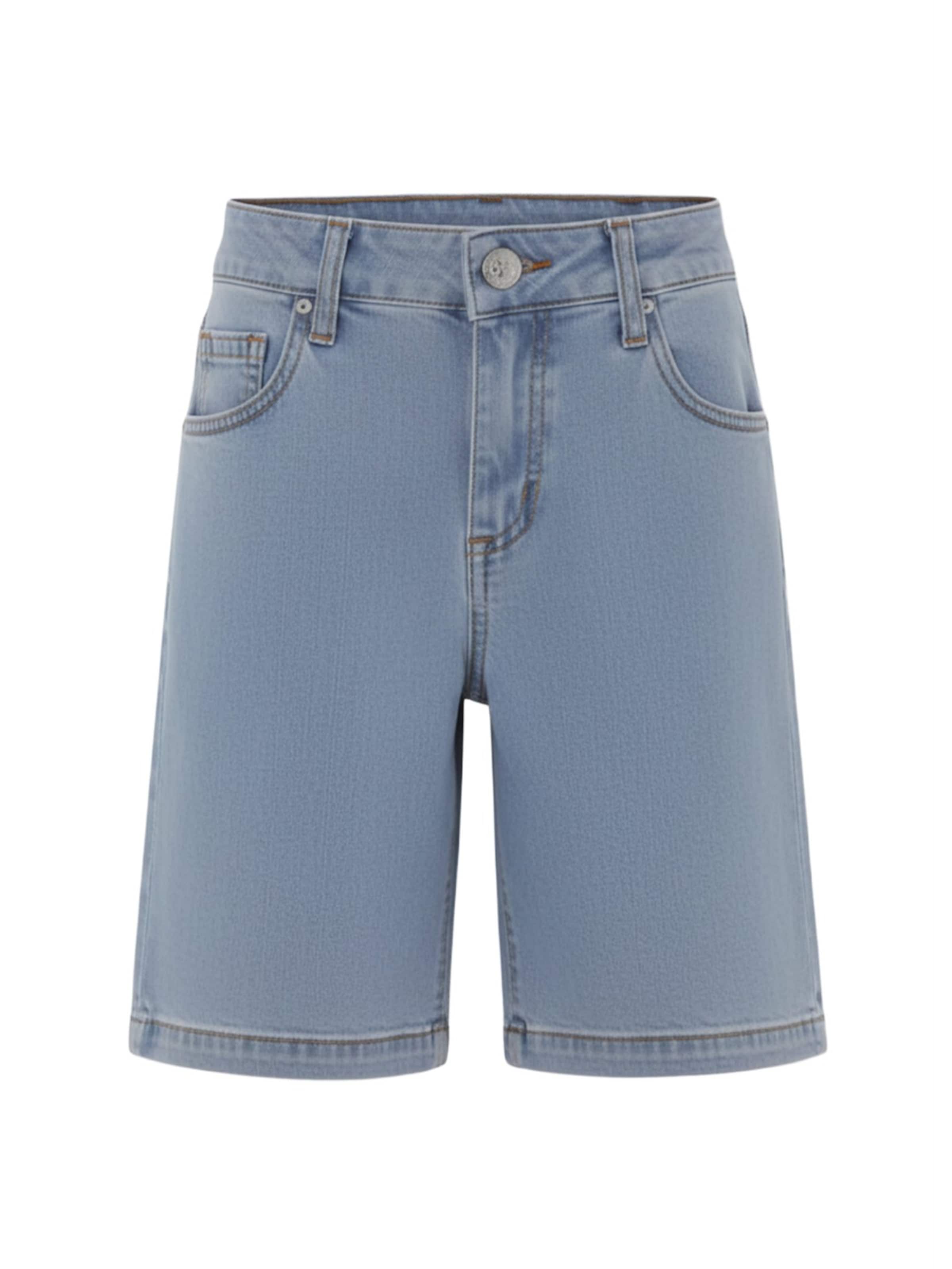 John Richmond Regular Broek 'Bermuda blu denim per bambino' in Blauw: voorkant