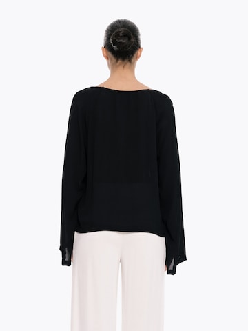 Camicia da donna 'Silence' di 4TAILORS in nero