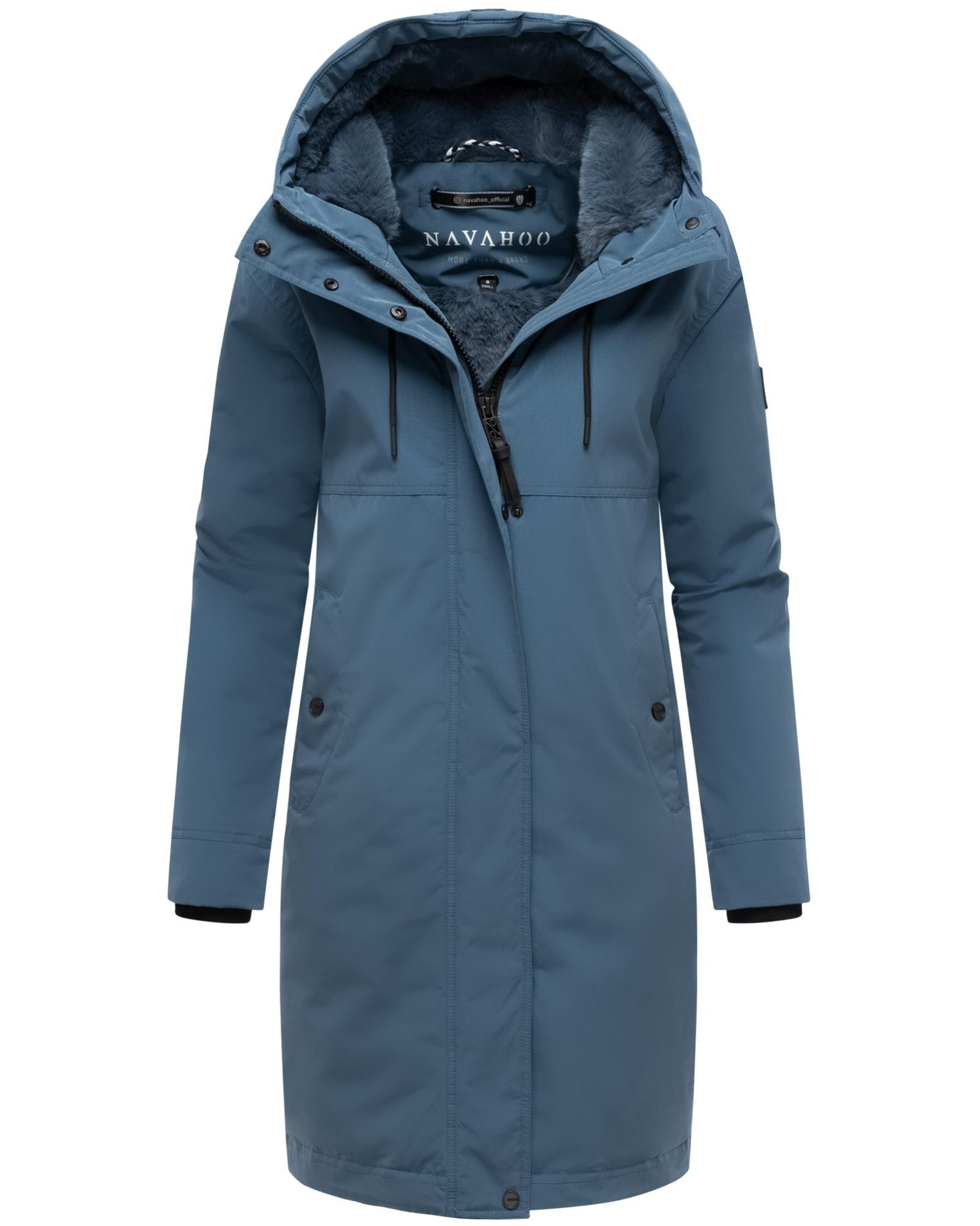 NAVAHOOZimski kaput 'Hageltanz 14' - plava boja