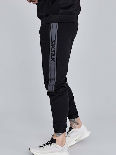 SikSilk Workout Pants 'Muscle Fit Joggers' in Black, Item view