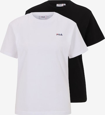 FILA Λειτουργικό μπλουζάκι 'Bari' σε μαύρο: μπροστά