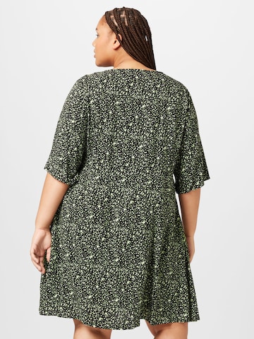 Fransa Curve Košilové šaty 'Elise' – zelená