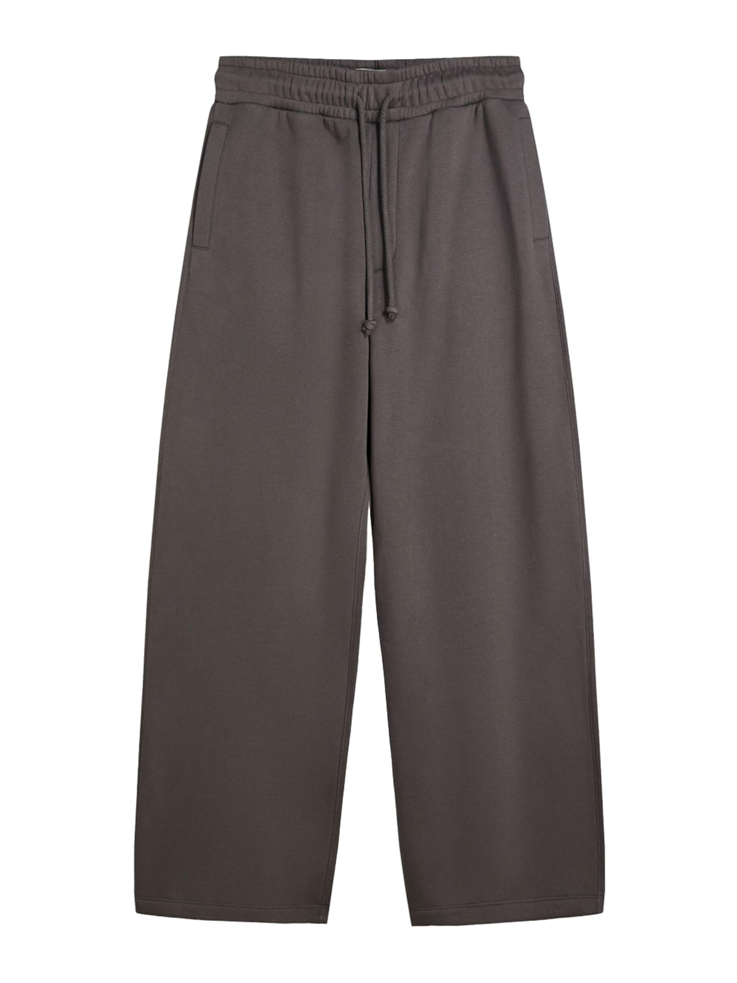 Bershka Панталон в сиво: отпред