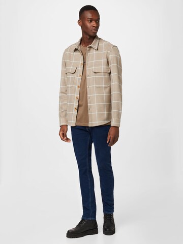 DRYKORN Regular fit Button Up Shirt 'SELED' in Beige