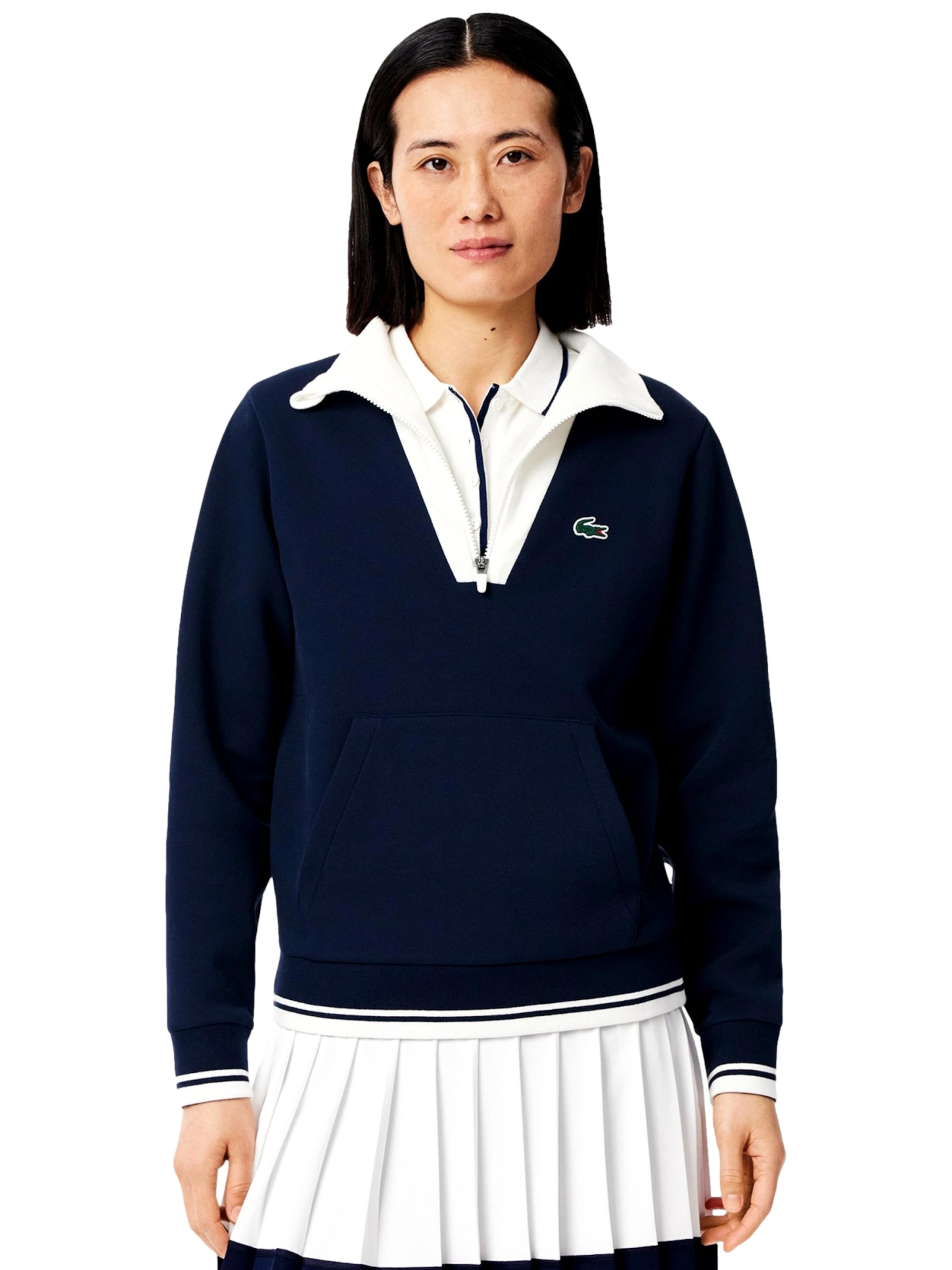 LACOSTE Свитшот 'Heritage' в Синий: спереди