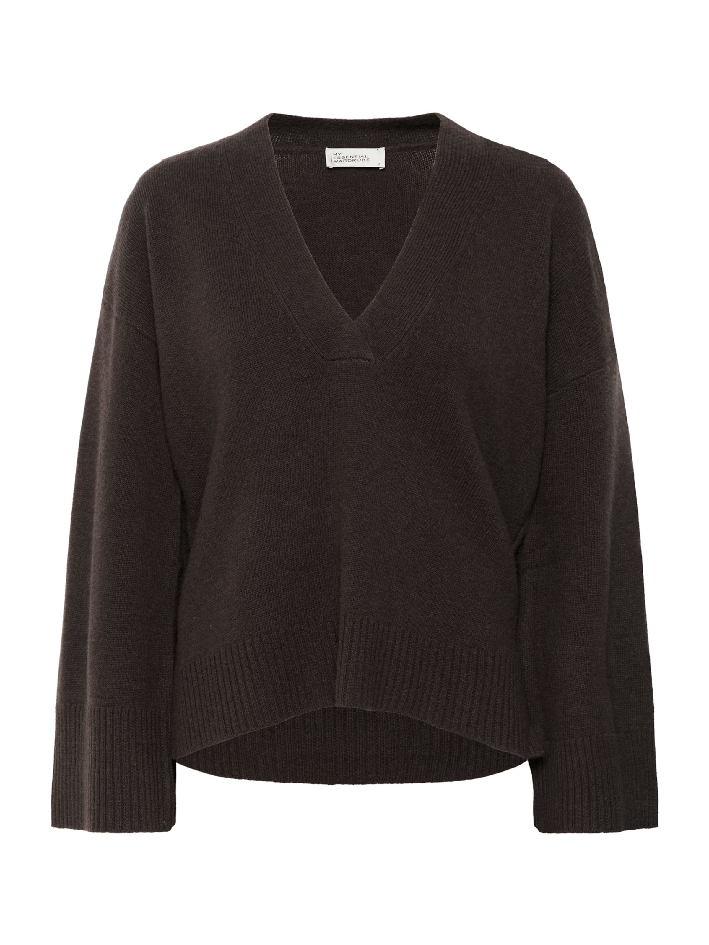 My Essential Wardrobe Trui 'HuxiMW' in Bruin: voorkant