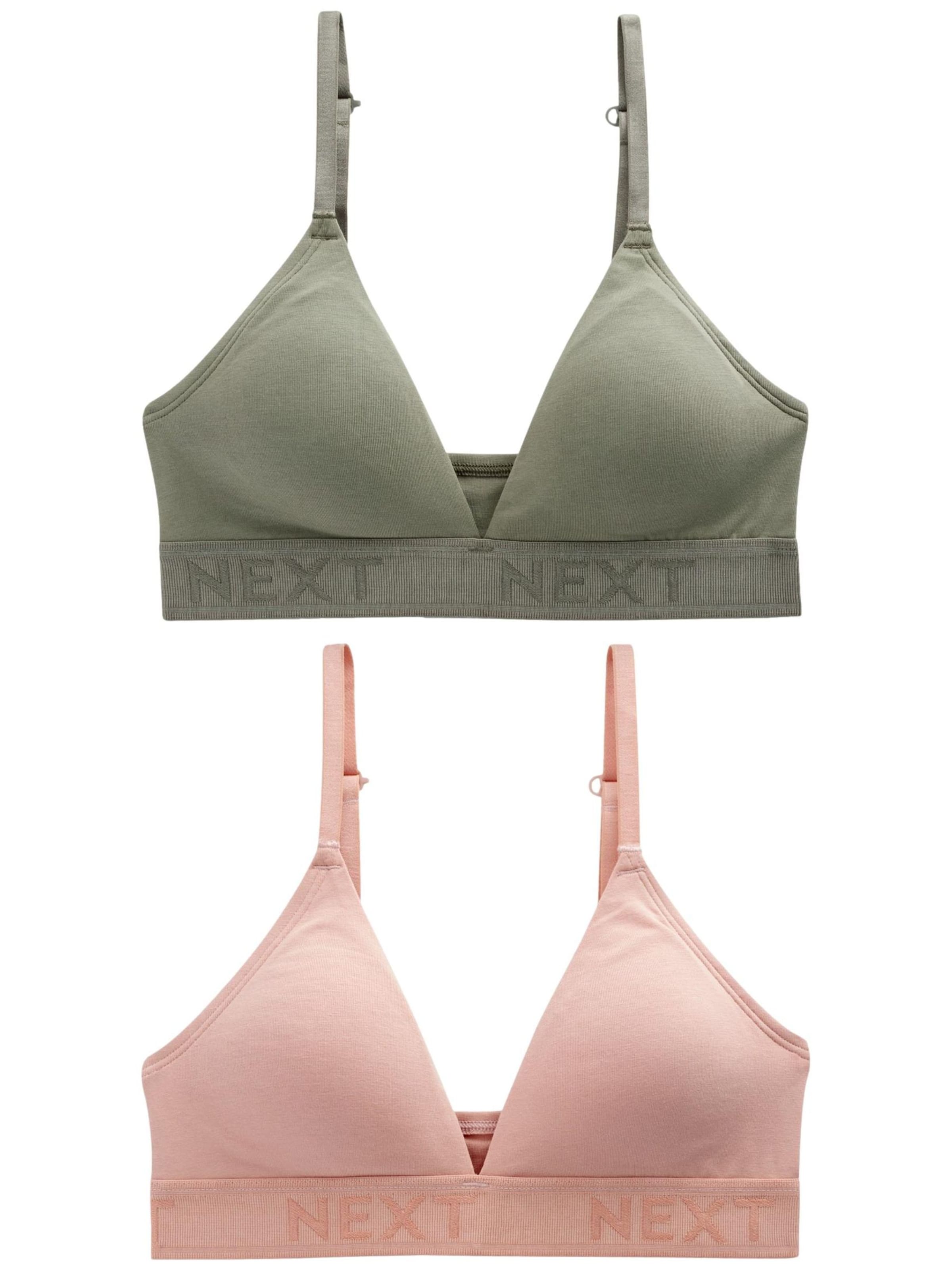 Next Trojúhelníková Podprsenka – zelená: přední strana