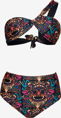 Bandeau Bikini 'ECONYL® Sandy Babe Set 2-tlg.' Kadoo en mélange de couleurs : devant