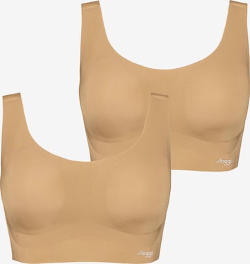 SLOGGI - Bustier Sujetador ' ZERO Feel Top ' en amarillo: frente