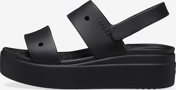 Crocs - Sandalias 'Brooklyn-Sandalen mit Klettverschluss' en negro: frente