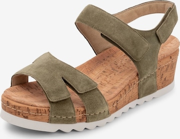 Sandalo di VITAFORM in verde: frontale