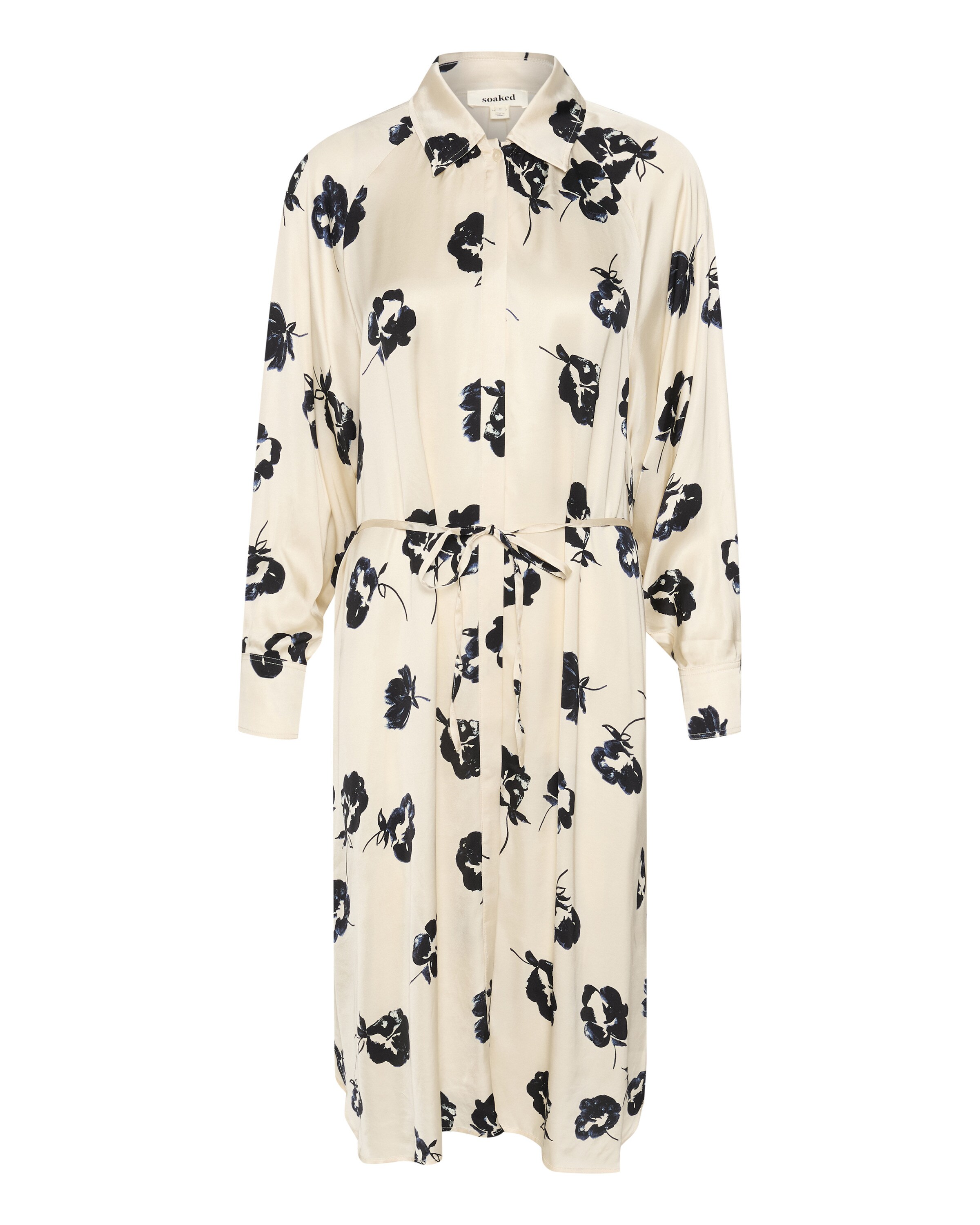 SOAKED IN LUXURY - Vestidos camiseiros 'Erwina' em bege: frente
