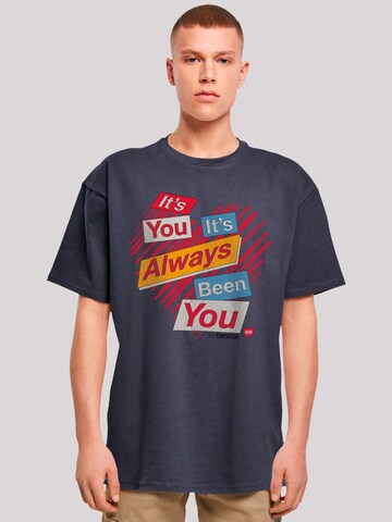 F4NT4STIC Shirt 'Sex Education It's Always You Netflix TV Series' in Blue: front