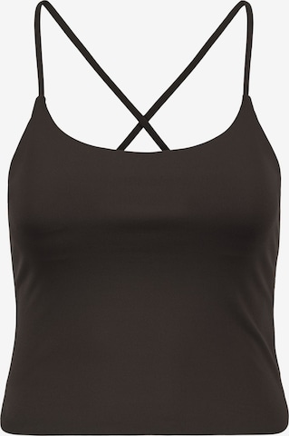 OMNANA Sports Top 'MUSE™' in Brown: front