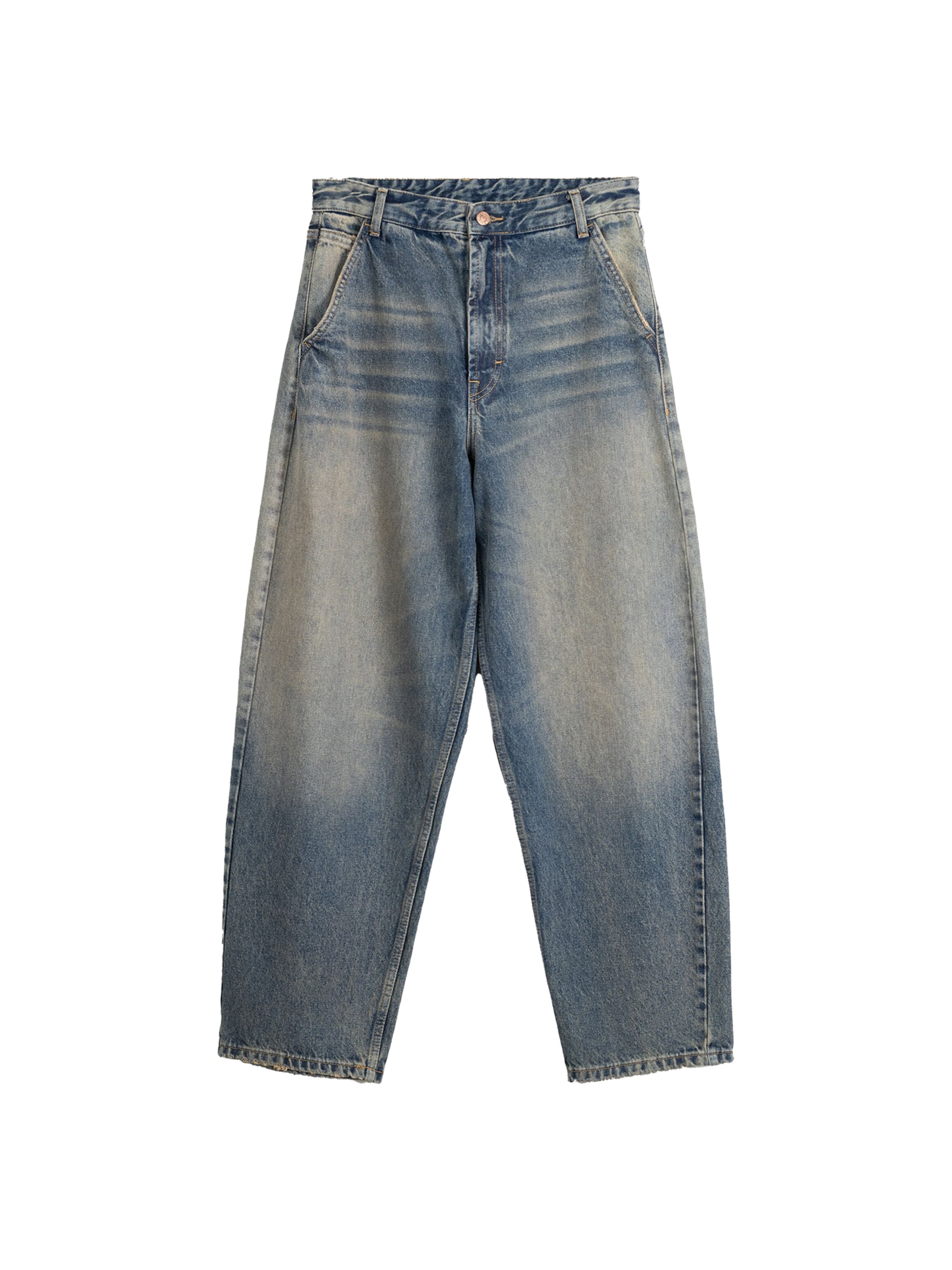 Bershka Wide leg Jeans in Khaki ABOUT YOU