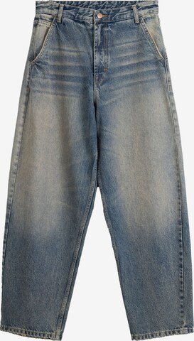 Bershka Wide leg Jeans in Blue: front