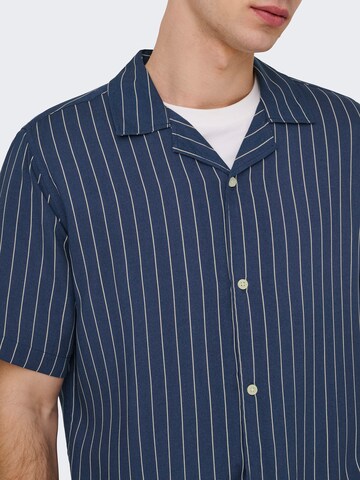 Only & Sons Regular Fit Hemd 'ONSWADE' in Blau