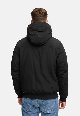 INDICODE JEANS Winterjas 'Albanos ' in Zwart