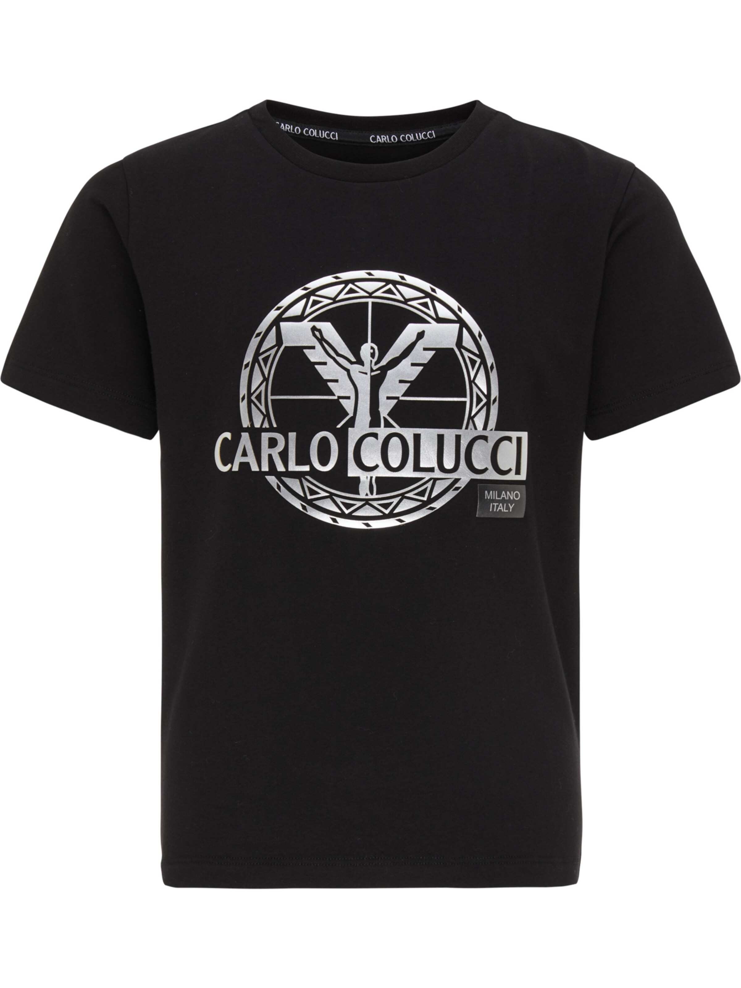 Carlo Colucci Shirt 'Canazza' in Black: front