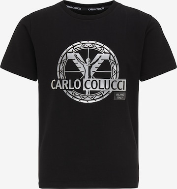 Carlo Colucci Shirt 'Canazza' in Zwart: voorkant