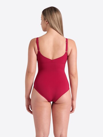 ARENA Bustier Muotoileva uimapuku 'BODYLIFT VERTIGO' värissä punainen