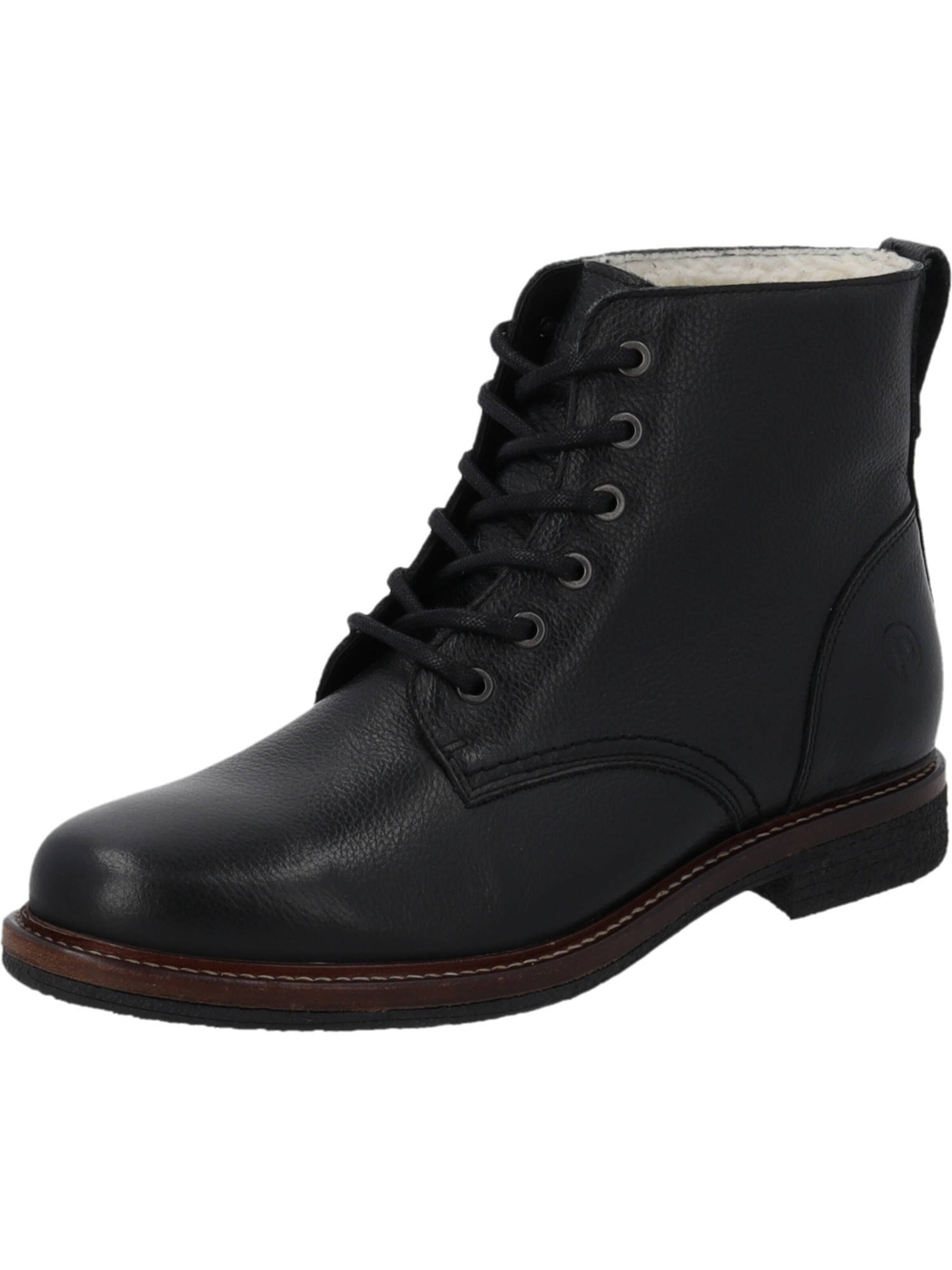 Palado Schnürstiefel 'Evernian' in Schwarz: Vorderseite