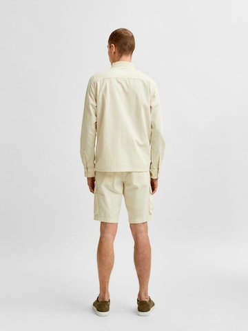 Veste mi-saison SELECTED HOMME en blanc