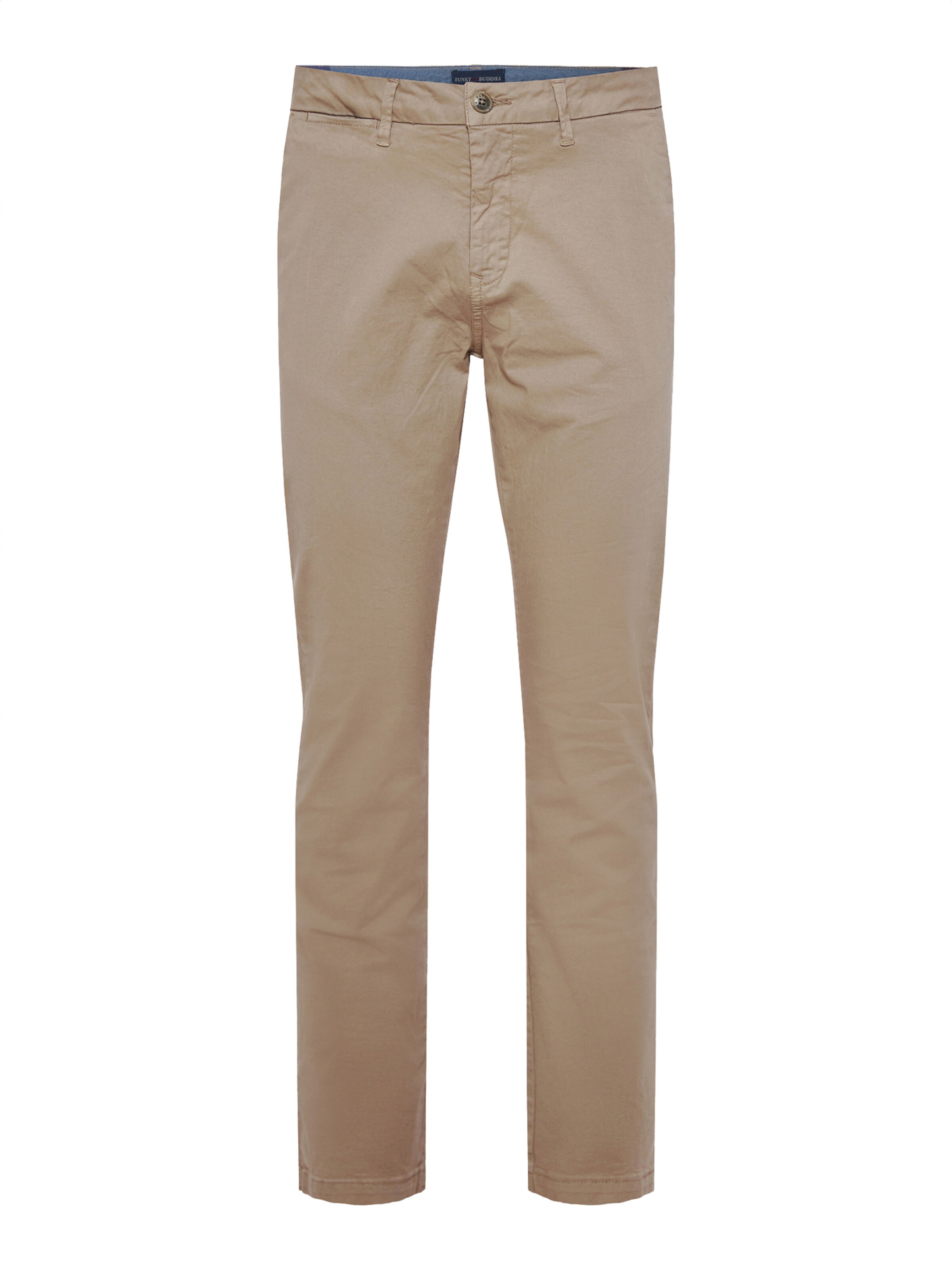 Regular Pantaloni eleganți de la Funky Buddha pe gri: față