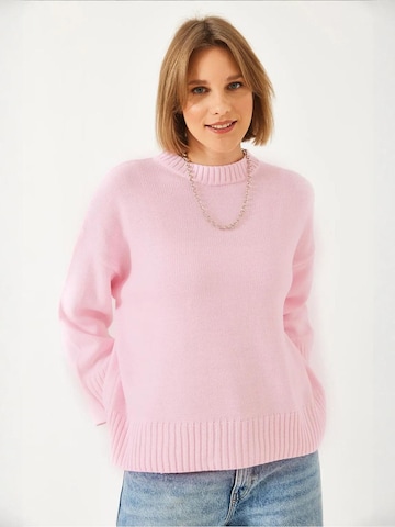 Bianco Lucci Oversized trui in Roze: voorkant