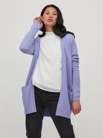 VILA Knit Cardigan 'Ril' in Blue: front